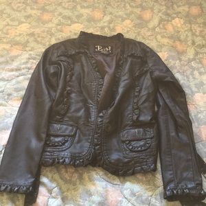 🖤❄️Dark brown leather jacket❄️🖤